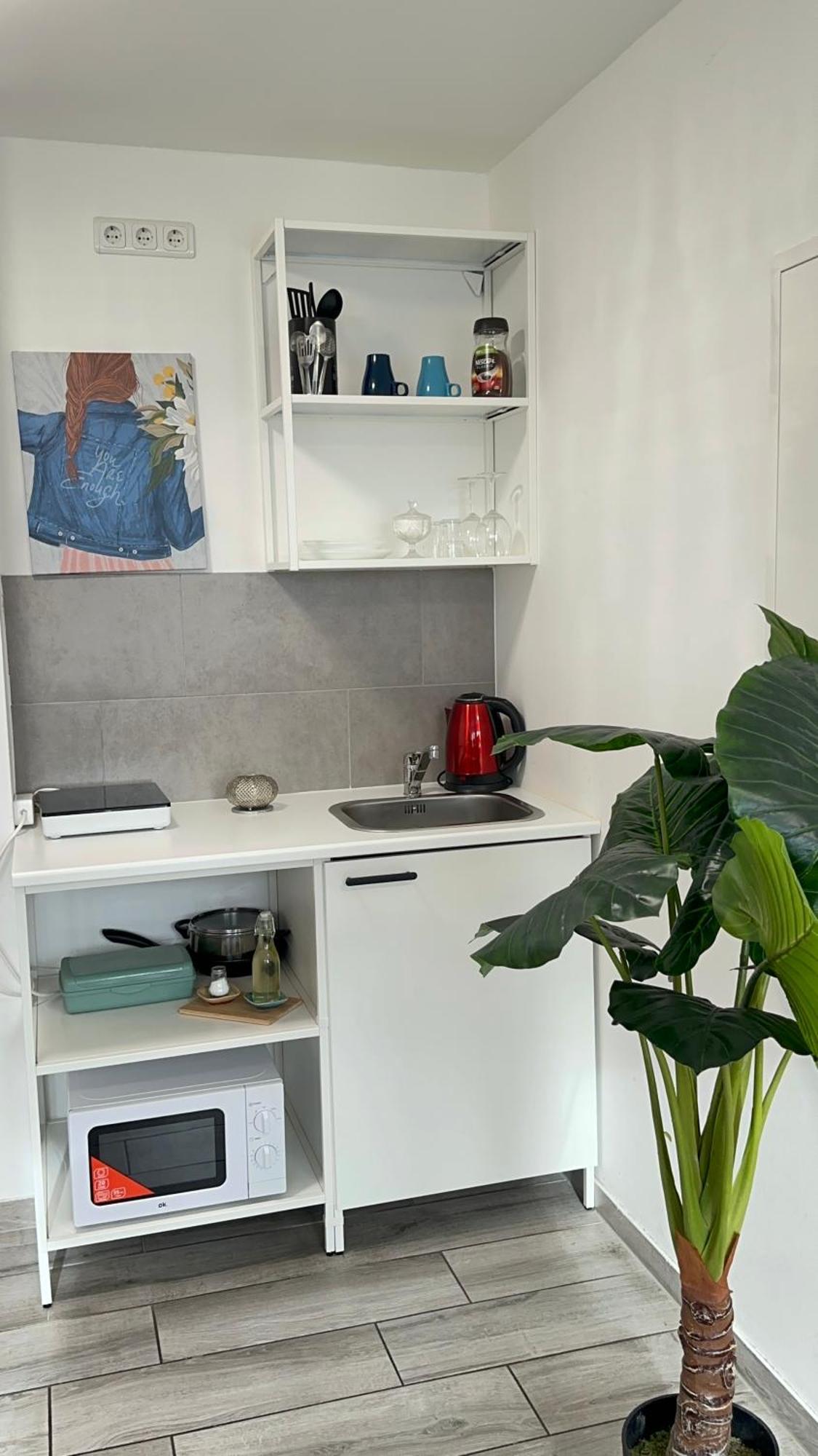 Modern Living Studio Kueche Netflix Inklusive Top Lage Nürnberg Exterior foto
